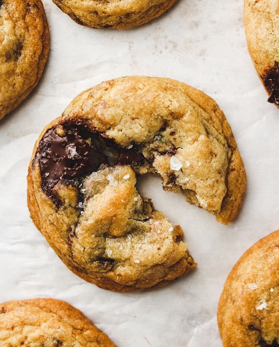 Thick and Chewy Vegan Chocolate Chip Cookies