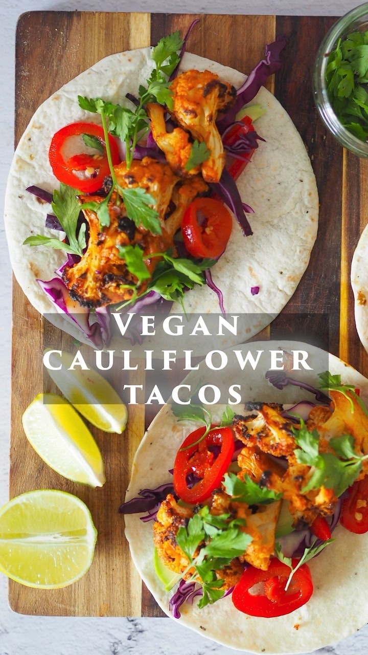Vegan Cauliflower Tacos with Fresh Fillings