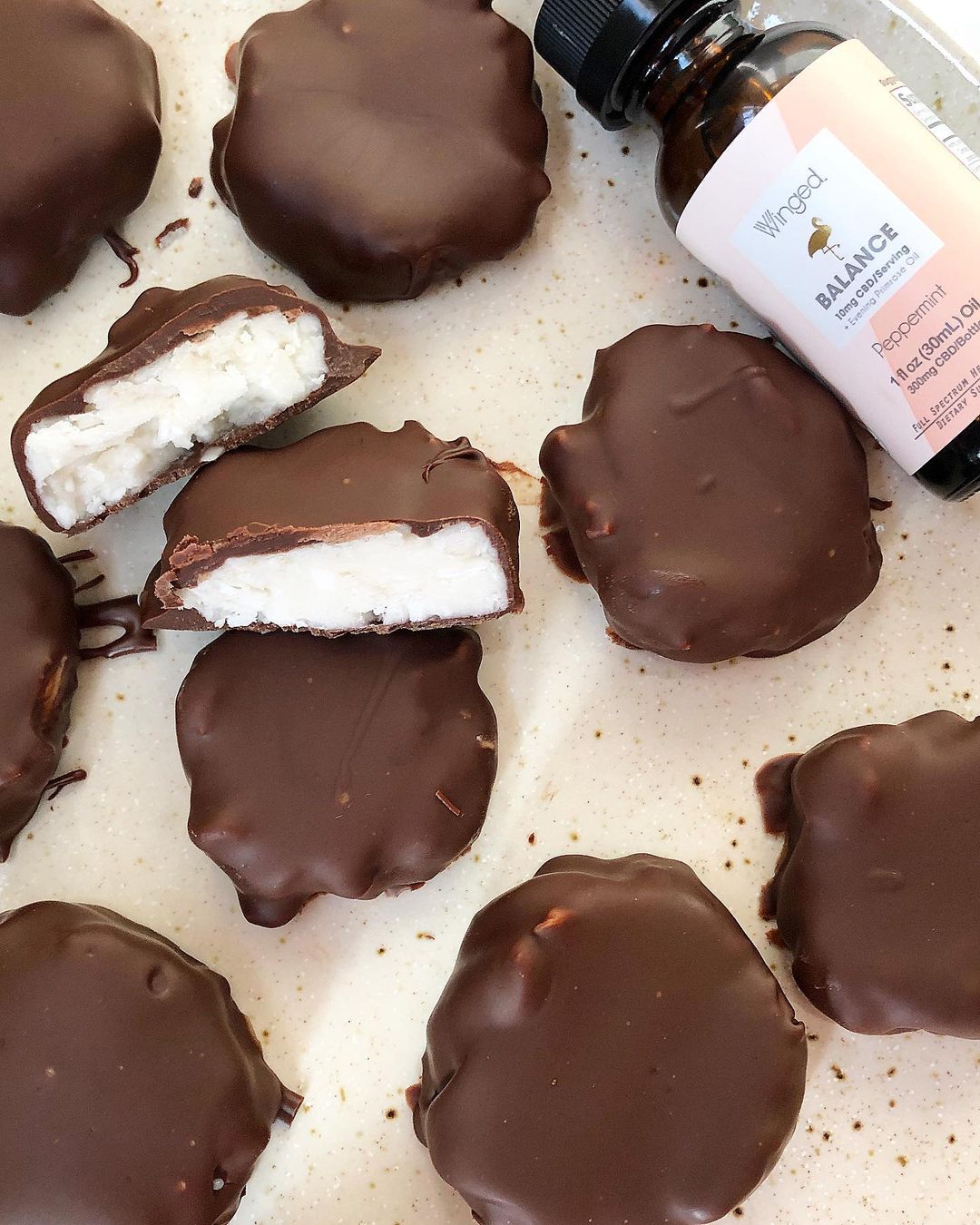 Peppermint CBD Chocolate Coins