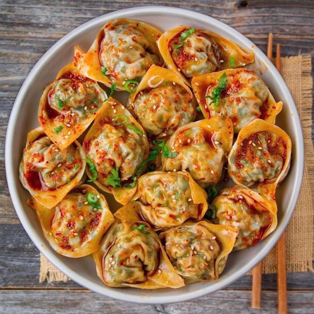 Vegan Spicy Steamed Dumplings