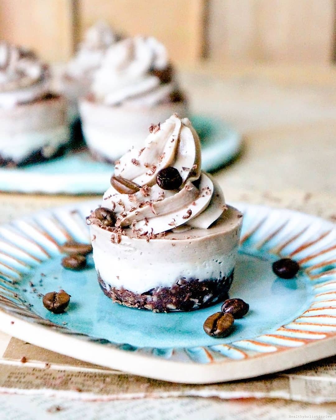 Chocolate Mocha Vegan Cheesecake Cups