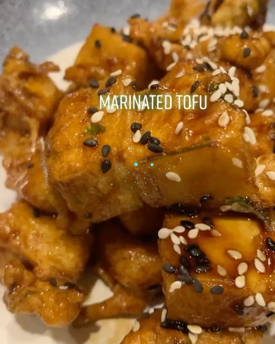 Crispy Battered Tofu with Sweet Chilli Sauce
