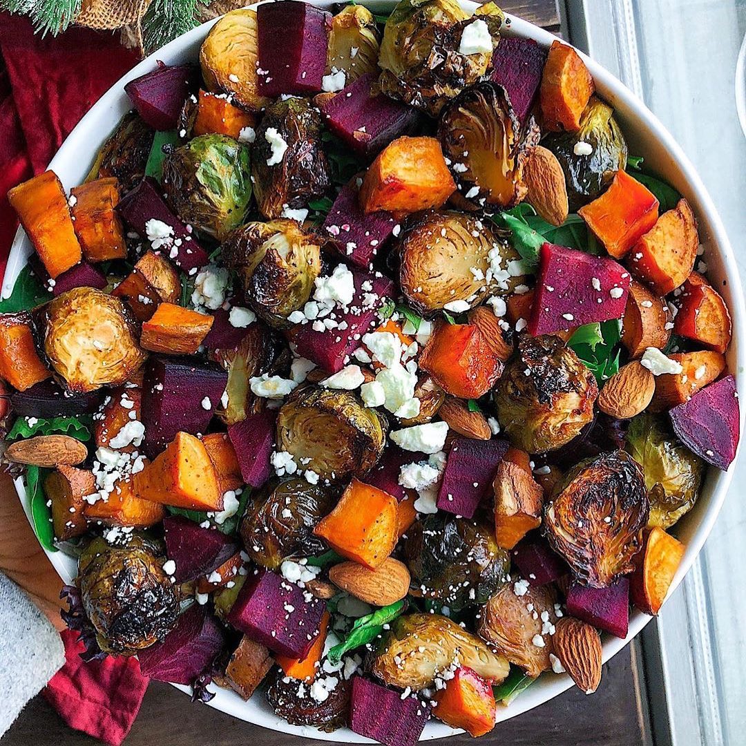 Winter Veggie Loaded Salad