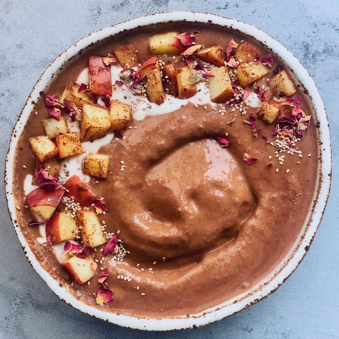 Spiced Apple Sweet Potato Smoothie for Fall