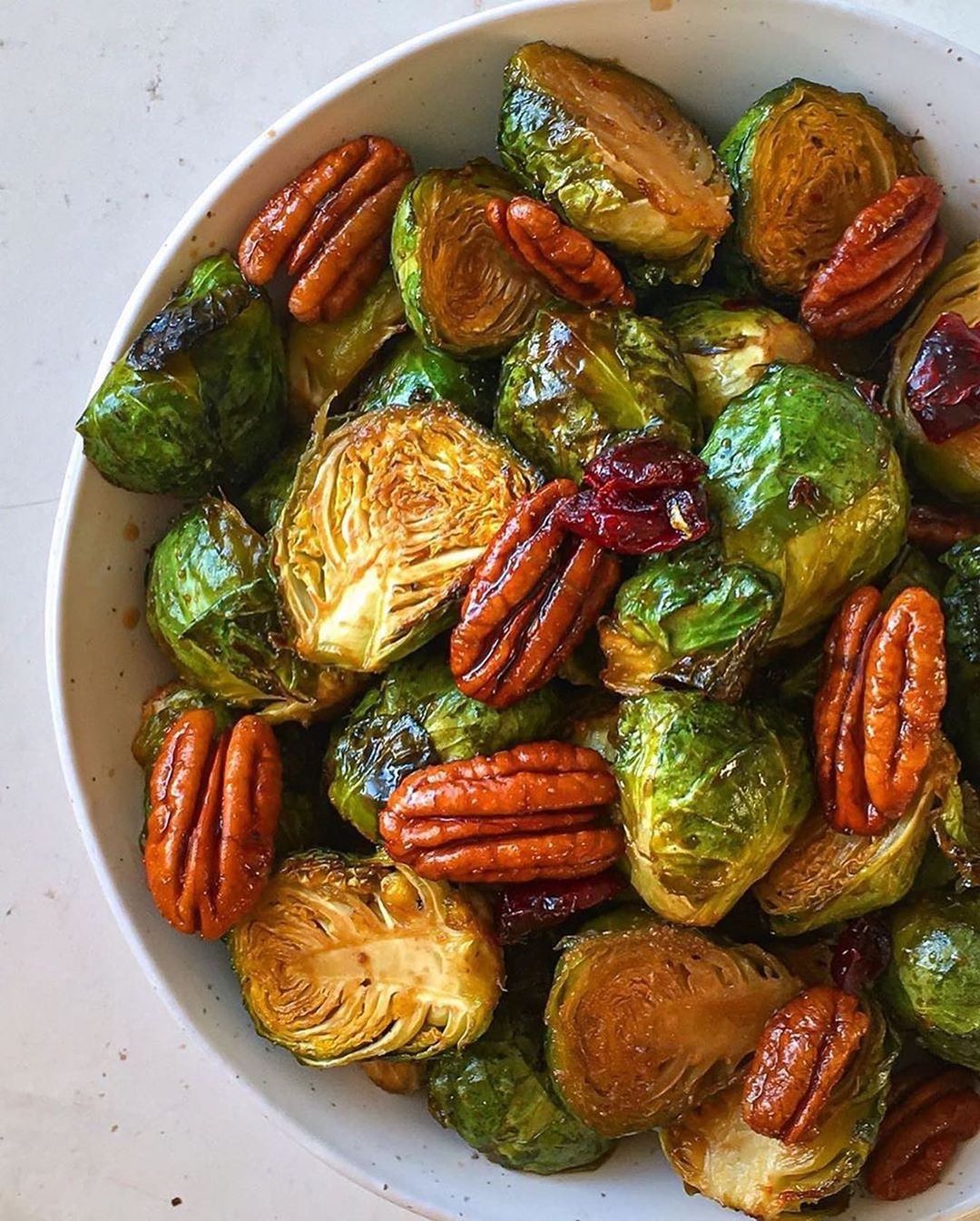 Roasted Balsamic and Maple Glazed Brussels Sprouts