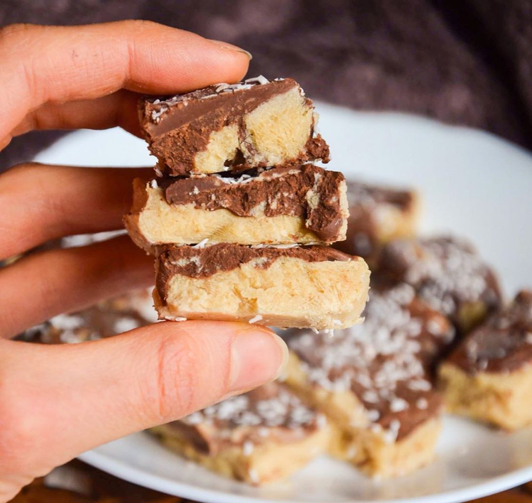 Salted Caramel Frozen Protein Bars