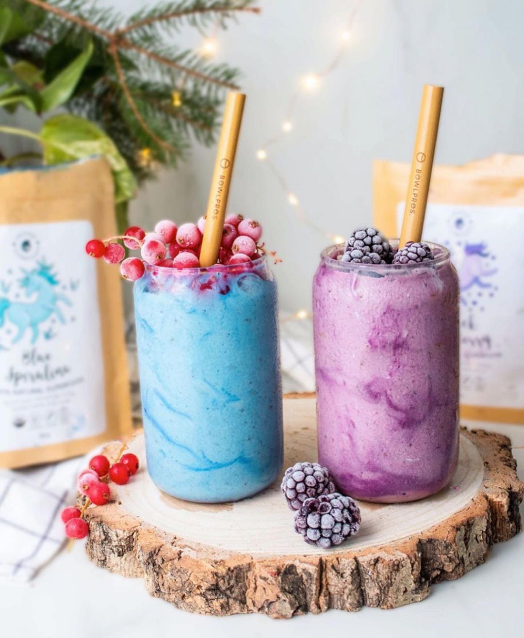 Festive Smoothies with Bananas and Superfoods