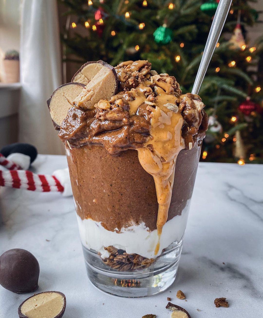 Double Peanut Butter Chocolate Smoothie