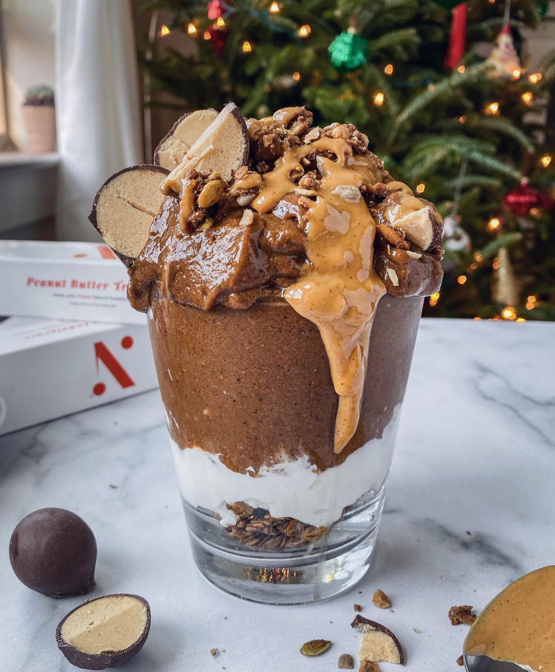 Double Peanut Butter Chocolate Smoothie