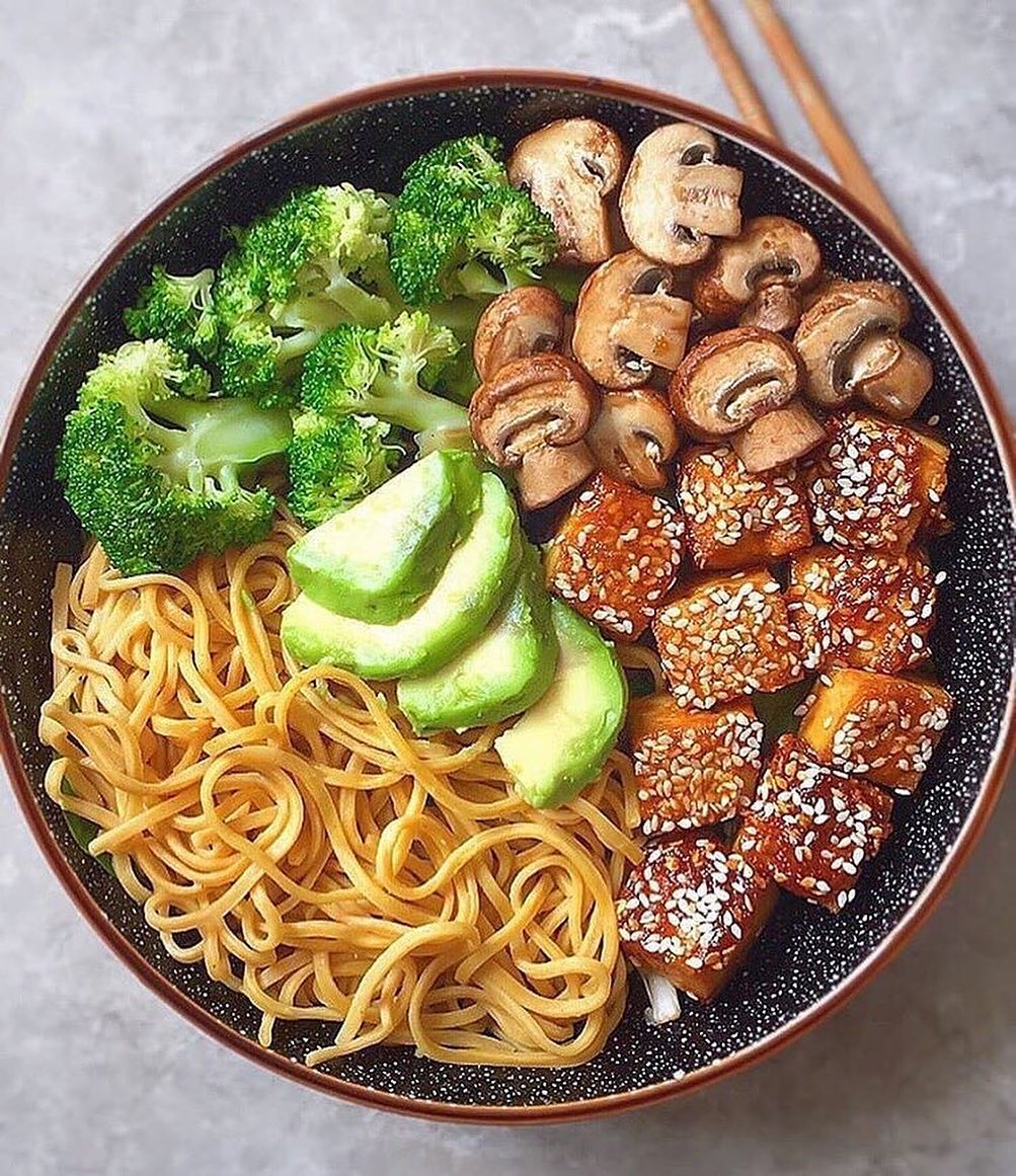 Sweet and Sticky Tofu Bowl