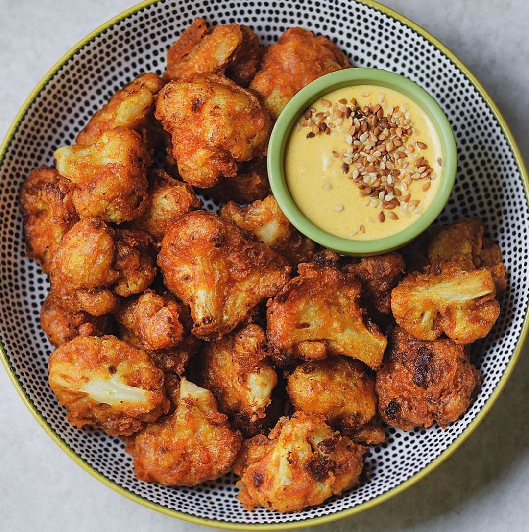 Beer Battered Spicy Cauliflower