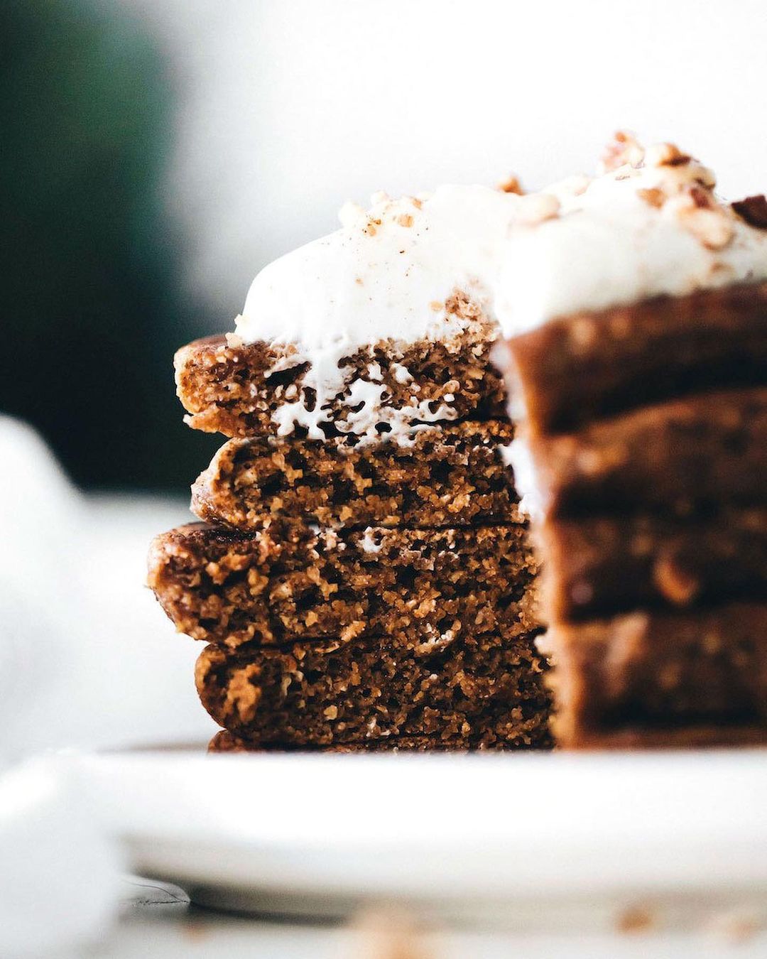 Fluffy Gingerbread Pancakes for Weekend Breakfast