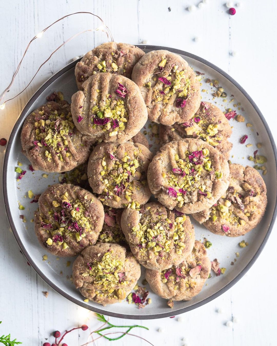Almond Tahini Chewy Cookies