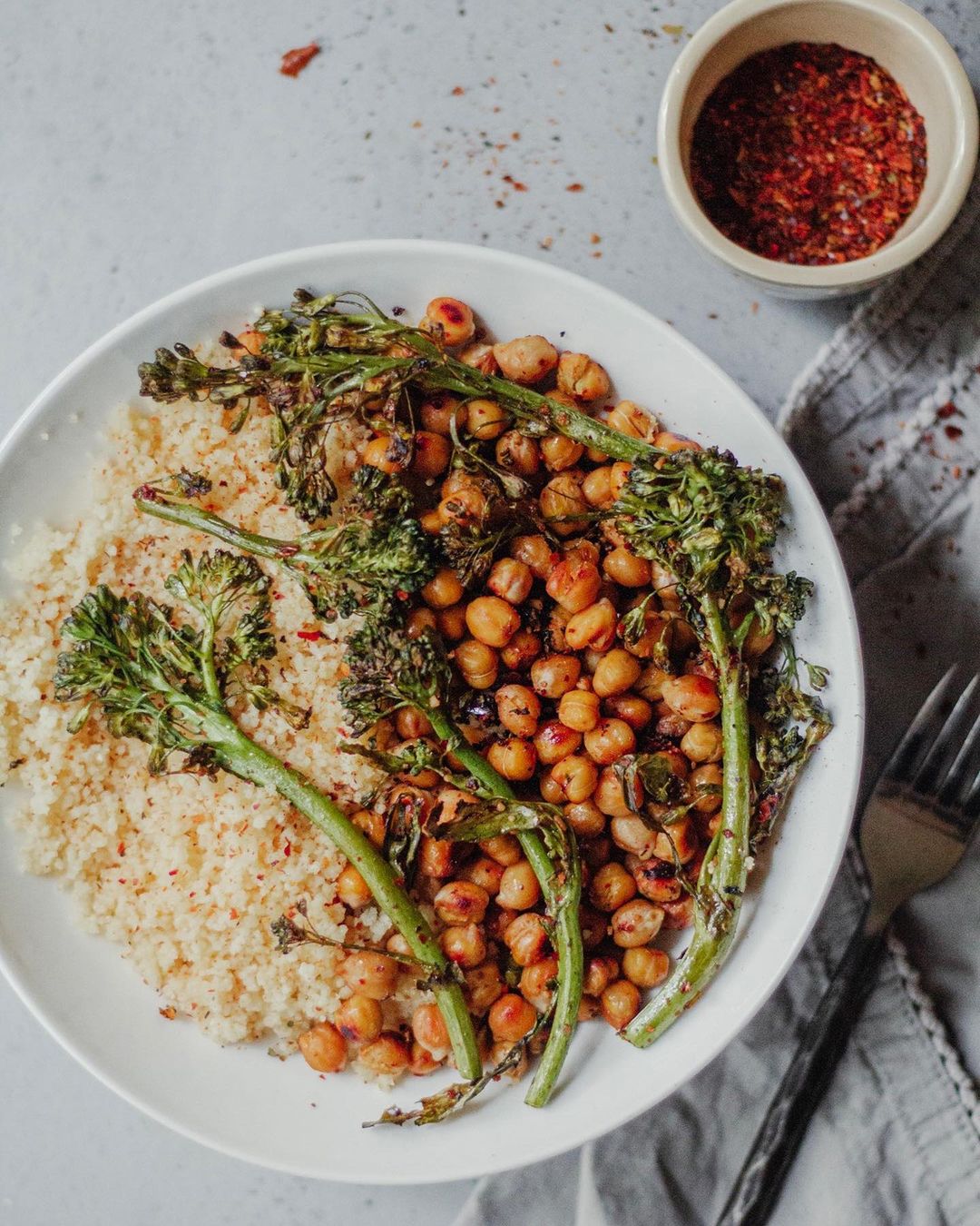Chimichurri Crispy Chickpea Bowl