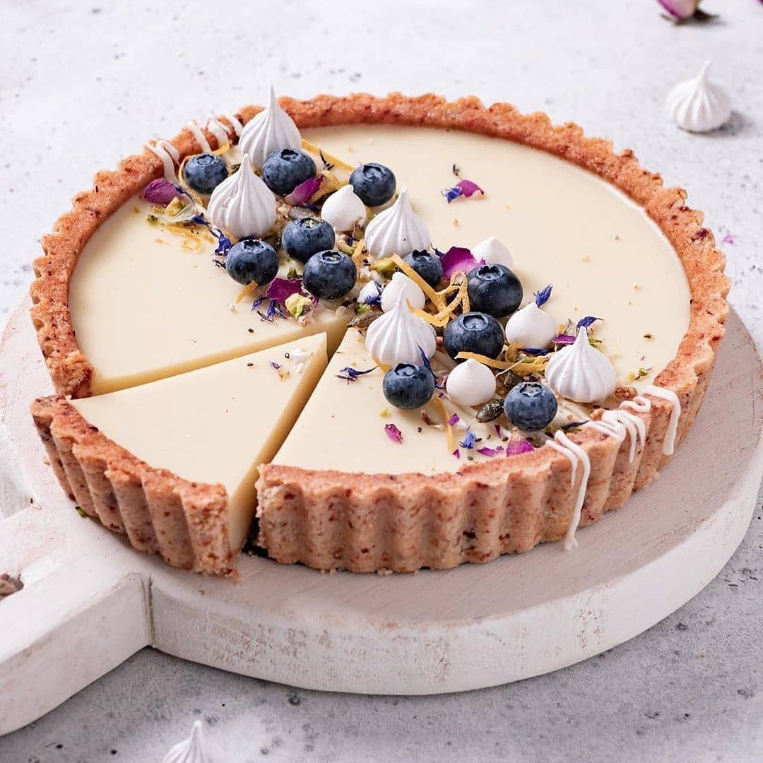 Vegan Lemon Custard Pie