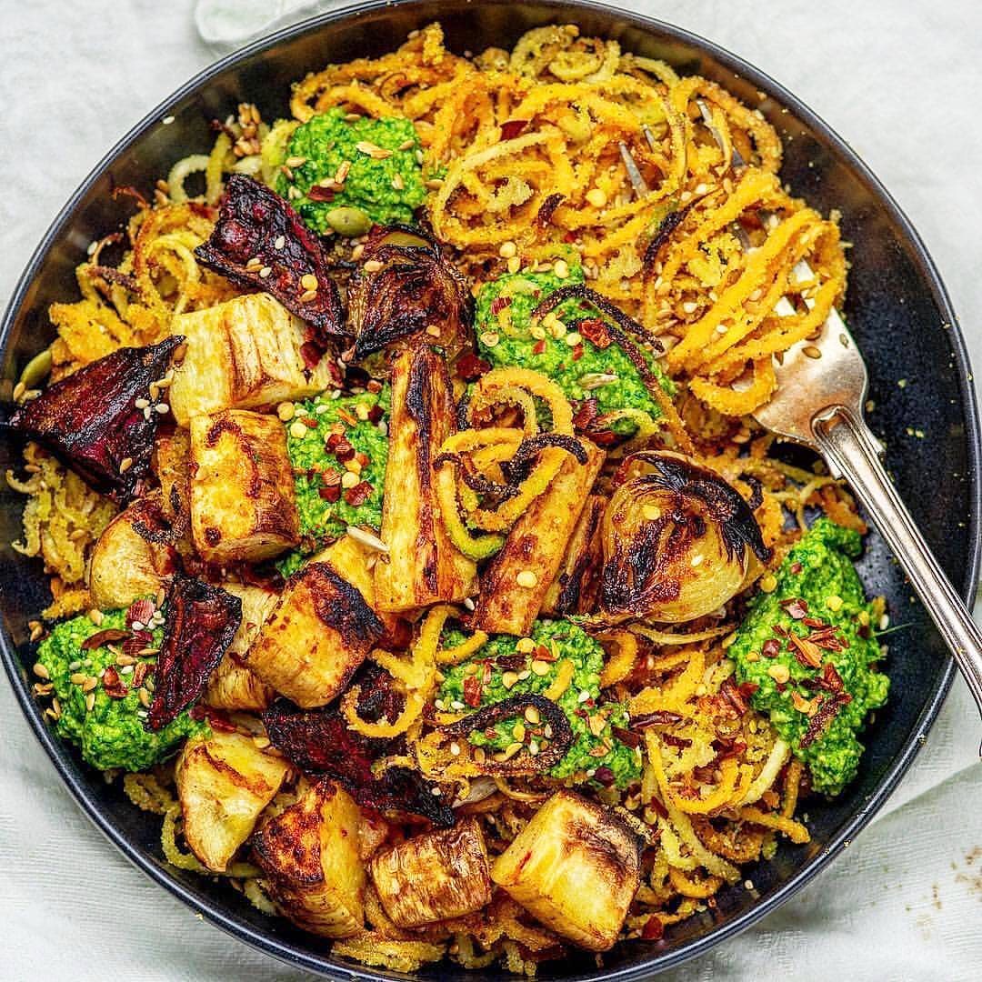 Sweet Potato and Parsnip Spaghetti
