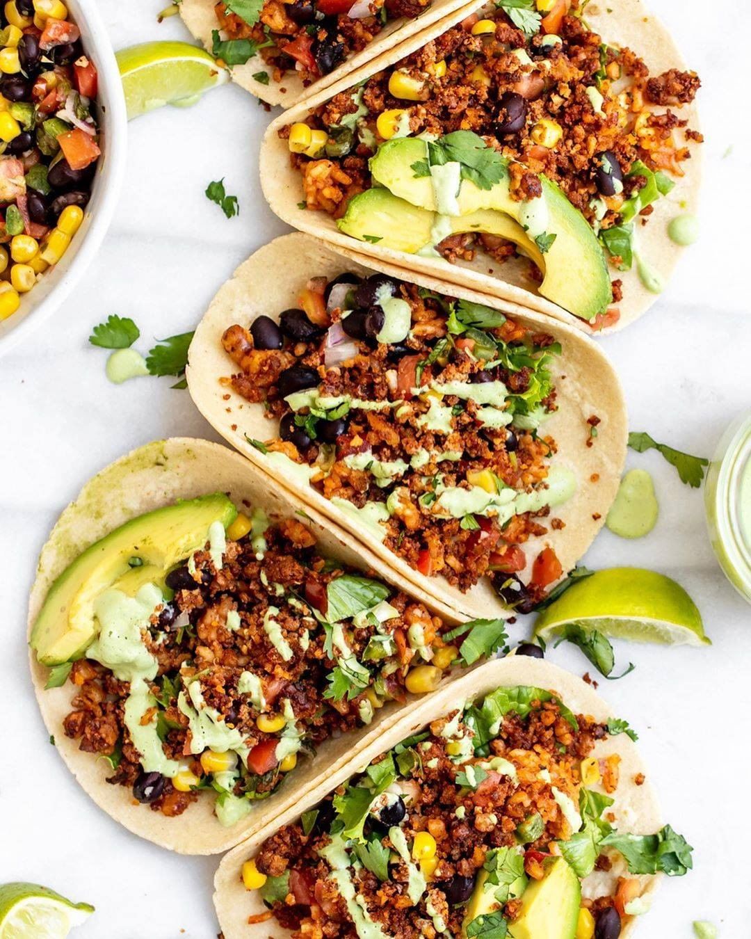Mexican Inspired Vegan Tofu Tacos
