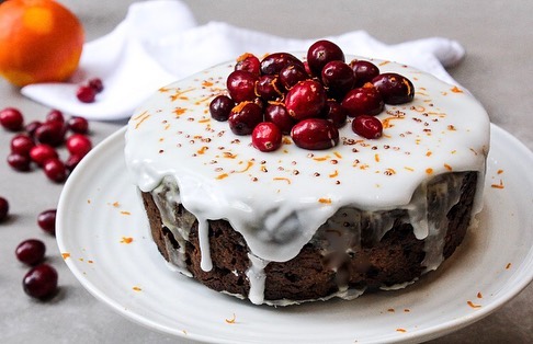 Boozy Vegan Christmas Cake