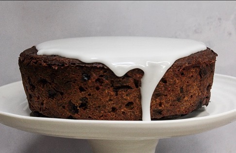Boozy Vegan Christmas Cake