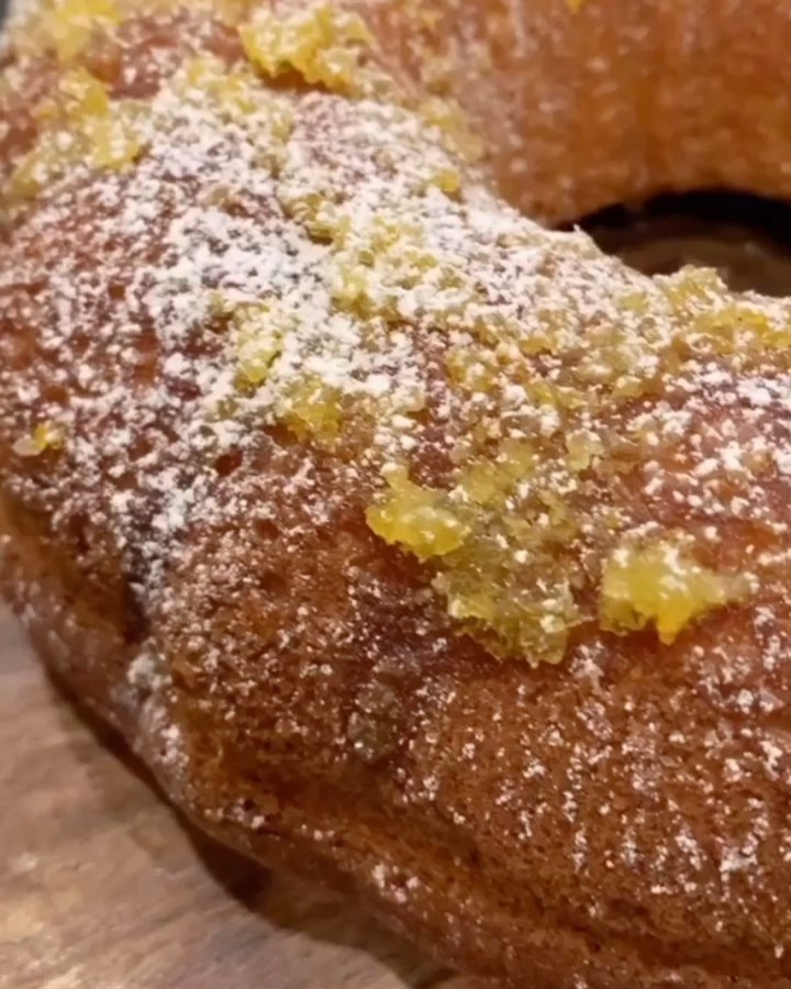 Moist Lemon Cake with Maple Syrup and Zest