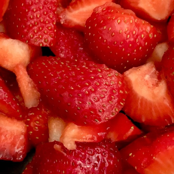 Homemade Strawberry Jam with Maple Syrup and Lemon