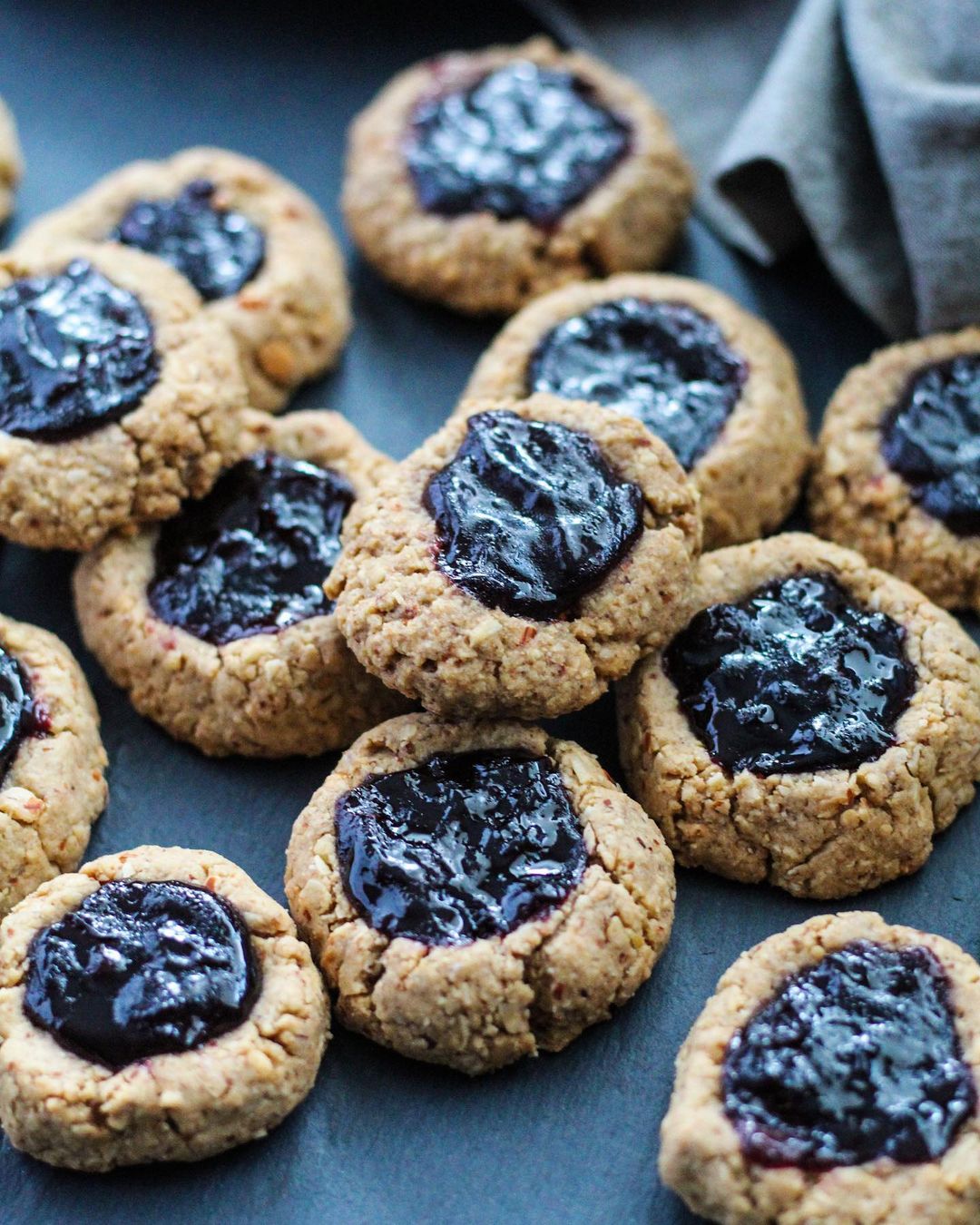Pb&j Thumbprint Cookies