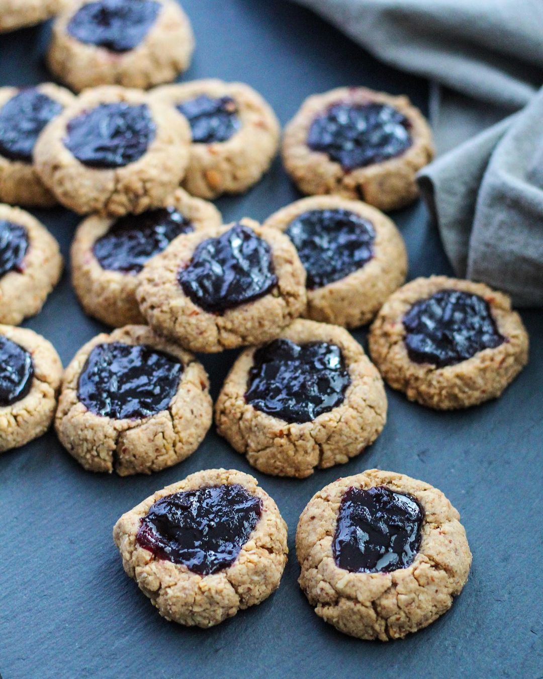 Pb&j Thumbprint Cookies