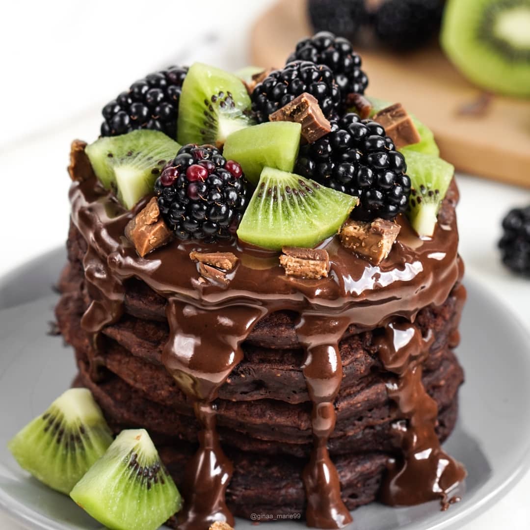Fluffy Gluten-Free Chocolate Pancakes