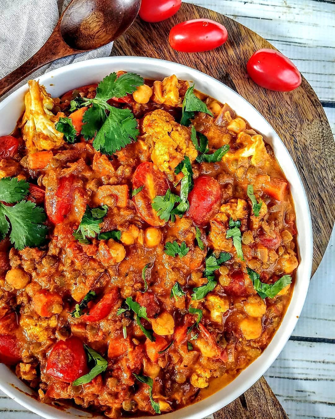 Fierry Hot Roasted Cauliflower Curry