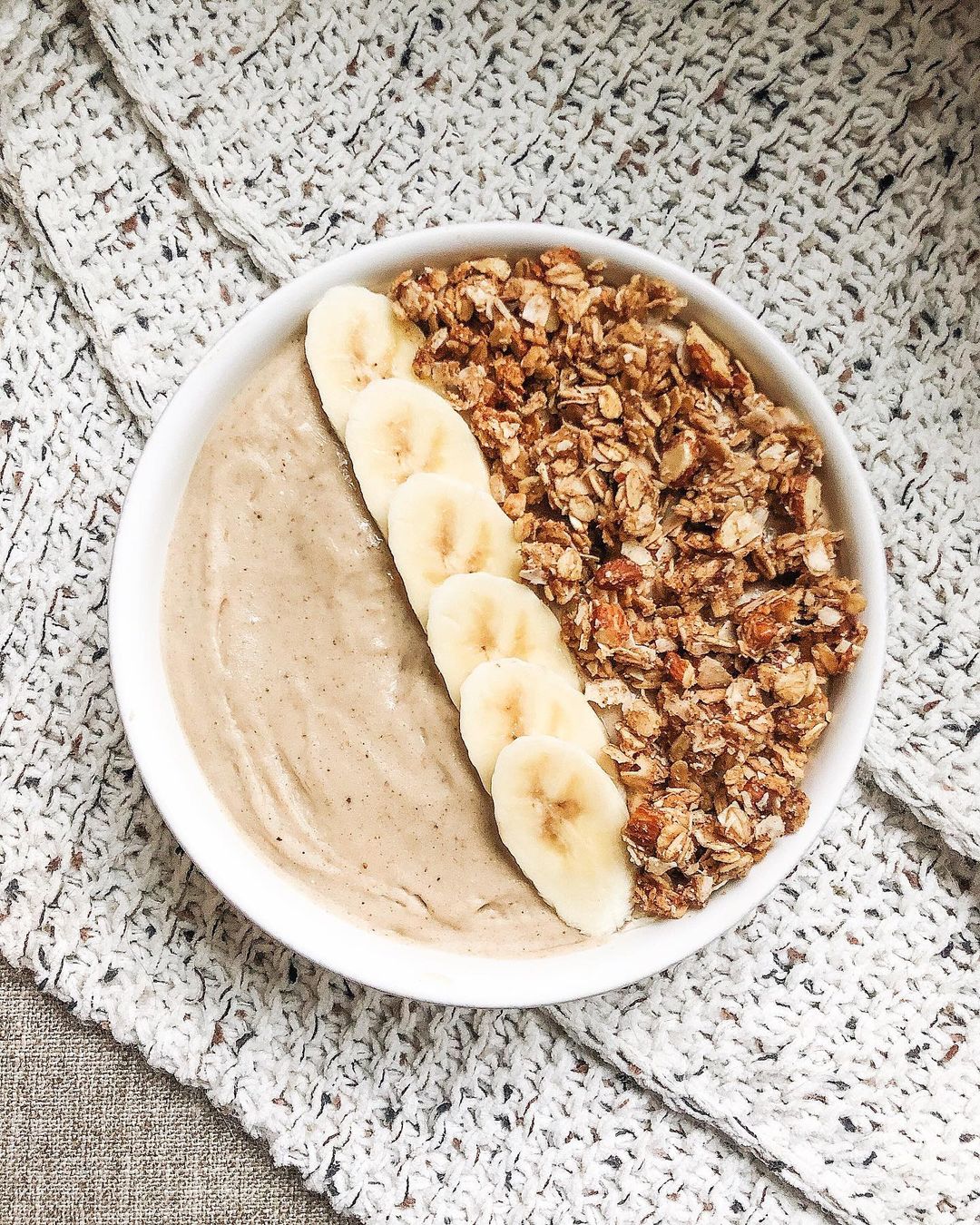 Vanilla Nice Cream with Banana and Granola