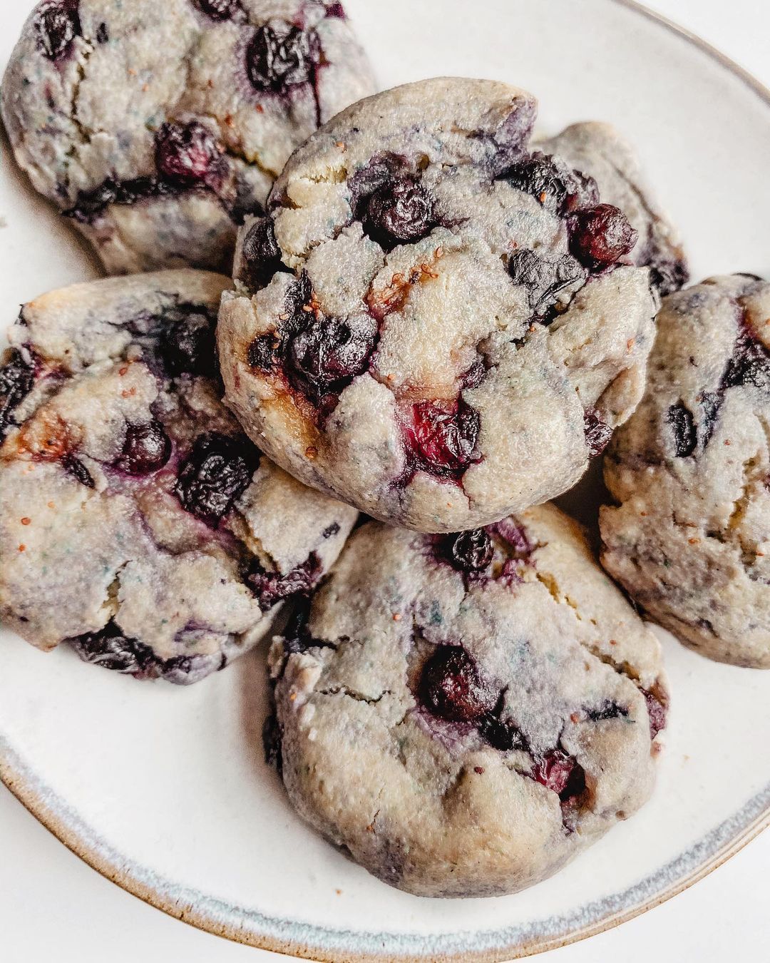 Mini Blueberry Almond Flour Biscuits
