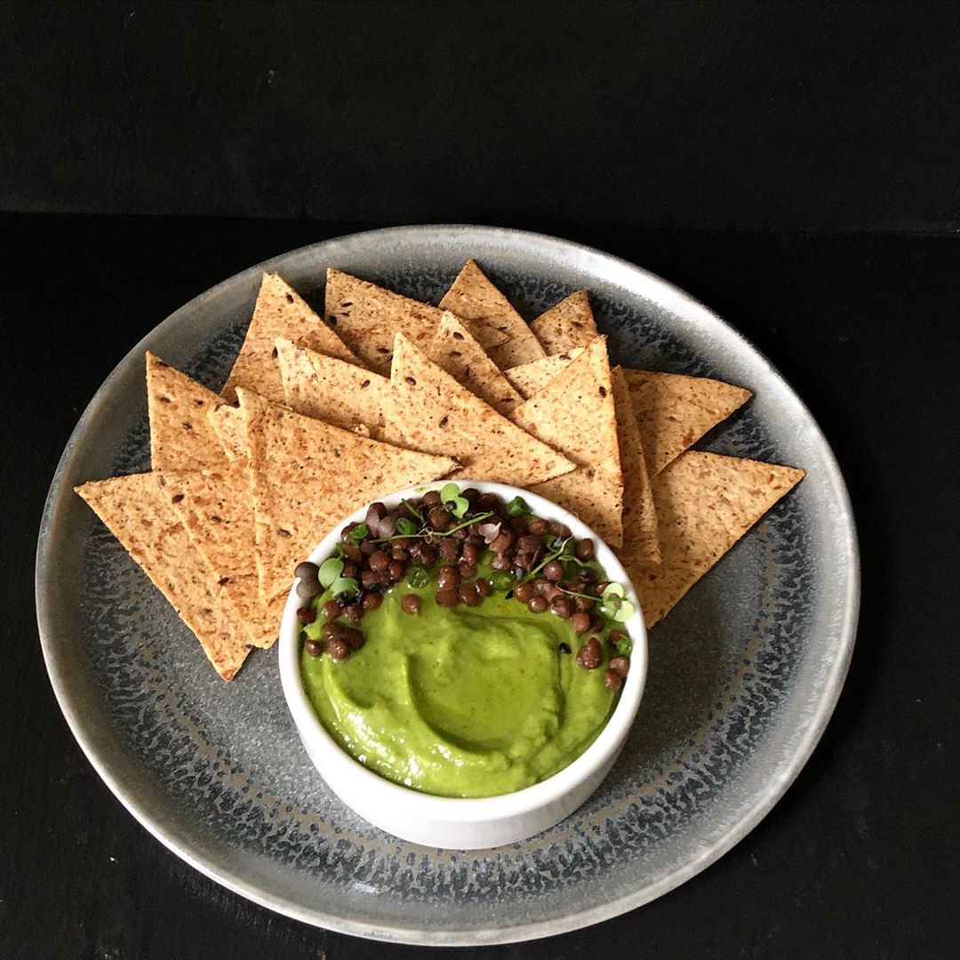 Upgraded Guacamole with Truffle Oil and Lentils