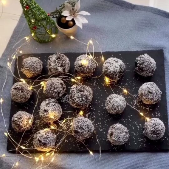 Vegan Bounty-Inspired Coconut Chocolate Balls