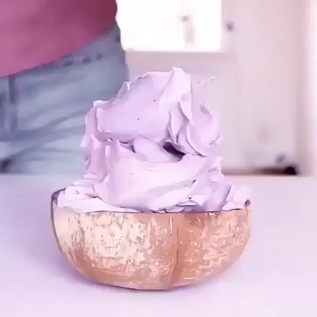 Vegan Purple Nice Cream with Cookies