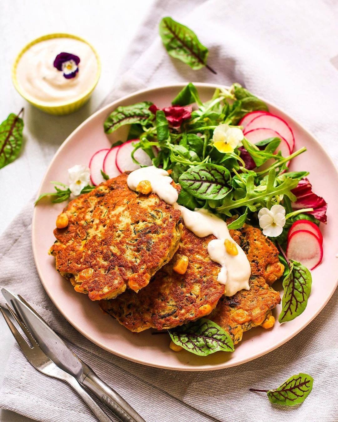 Chickpea and Zucchini Pancakes