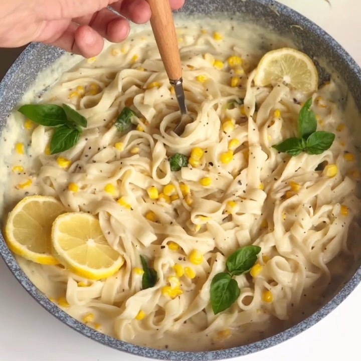 Lemon Basil Tagliatelle Pasta