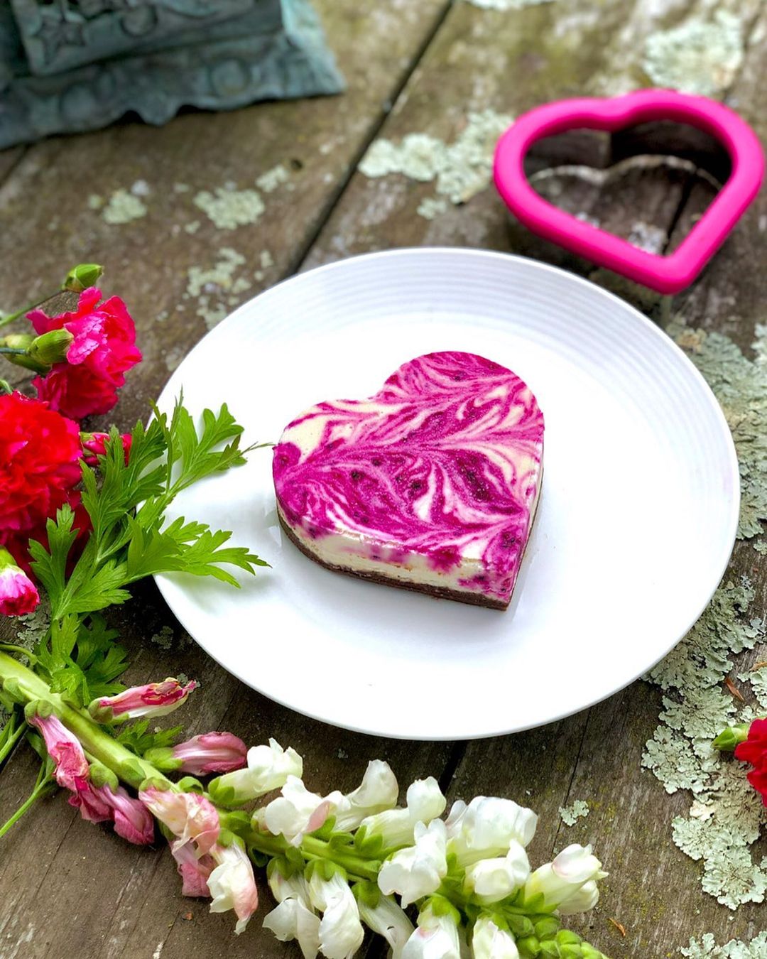 Pink Dragon Fruit Cheesecake