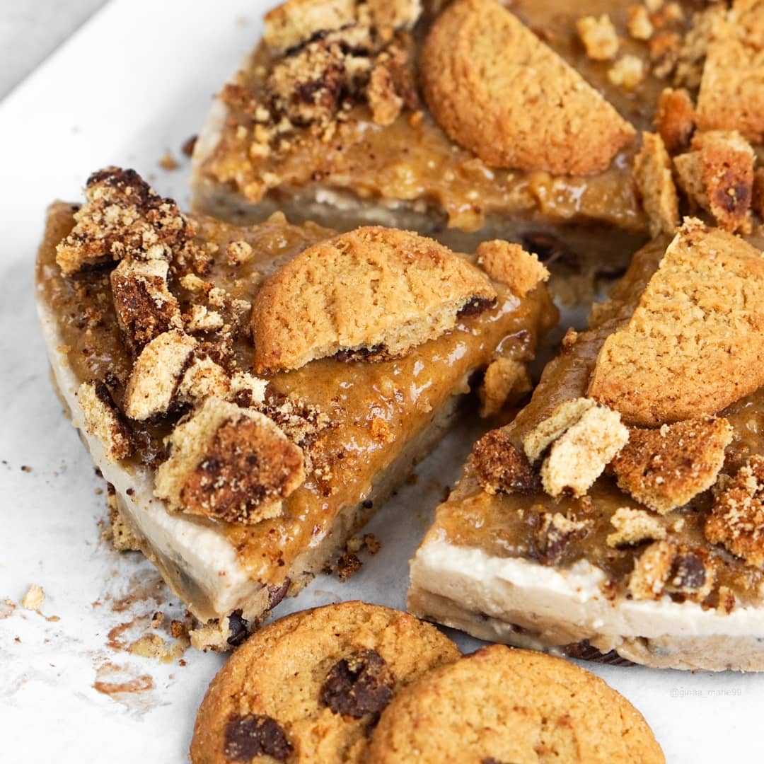 No Bake Cookie Caramel Cake