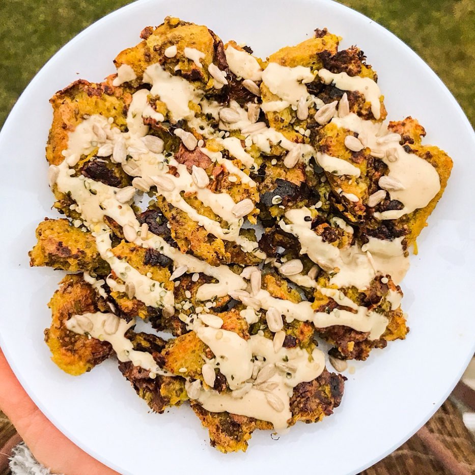 Vegan Scrambled French Toast