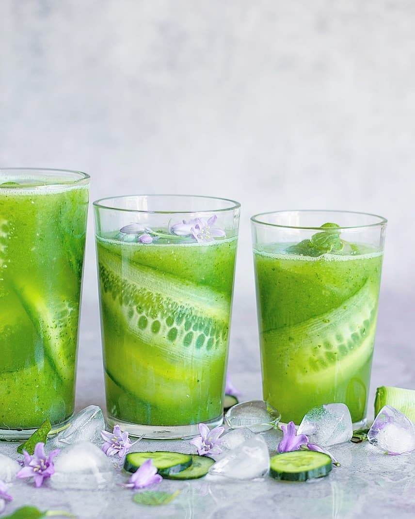 Cucumber Lime Mint Summer Drink