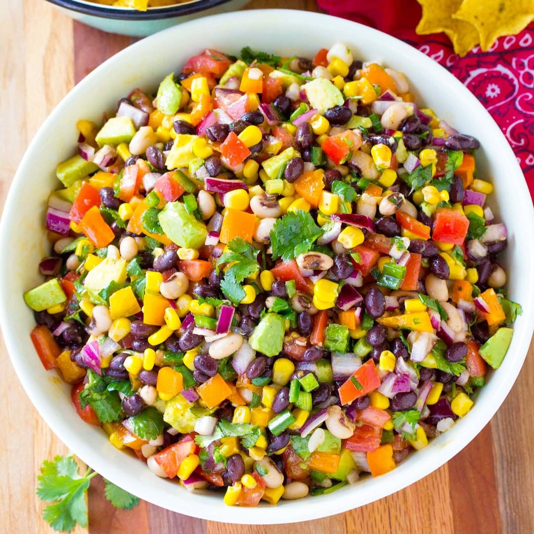 New Year's Cowboy Caviar with Black Eyed Peas