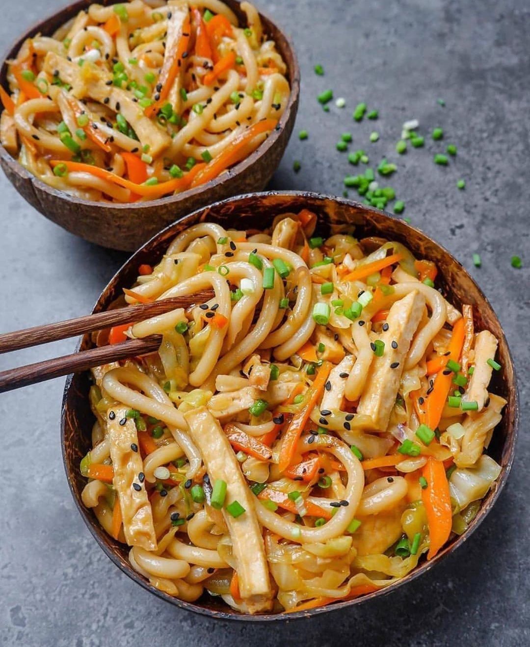 Sweet and Spicy Udon Noodle Stir-Fry
