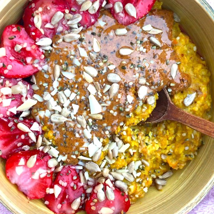 Vegan Persimmon Protein Oatmeal