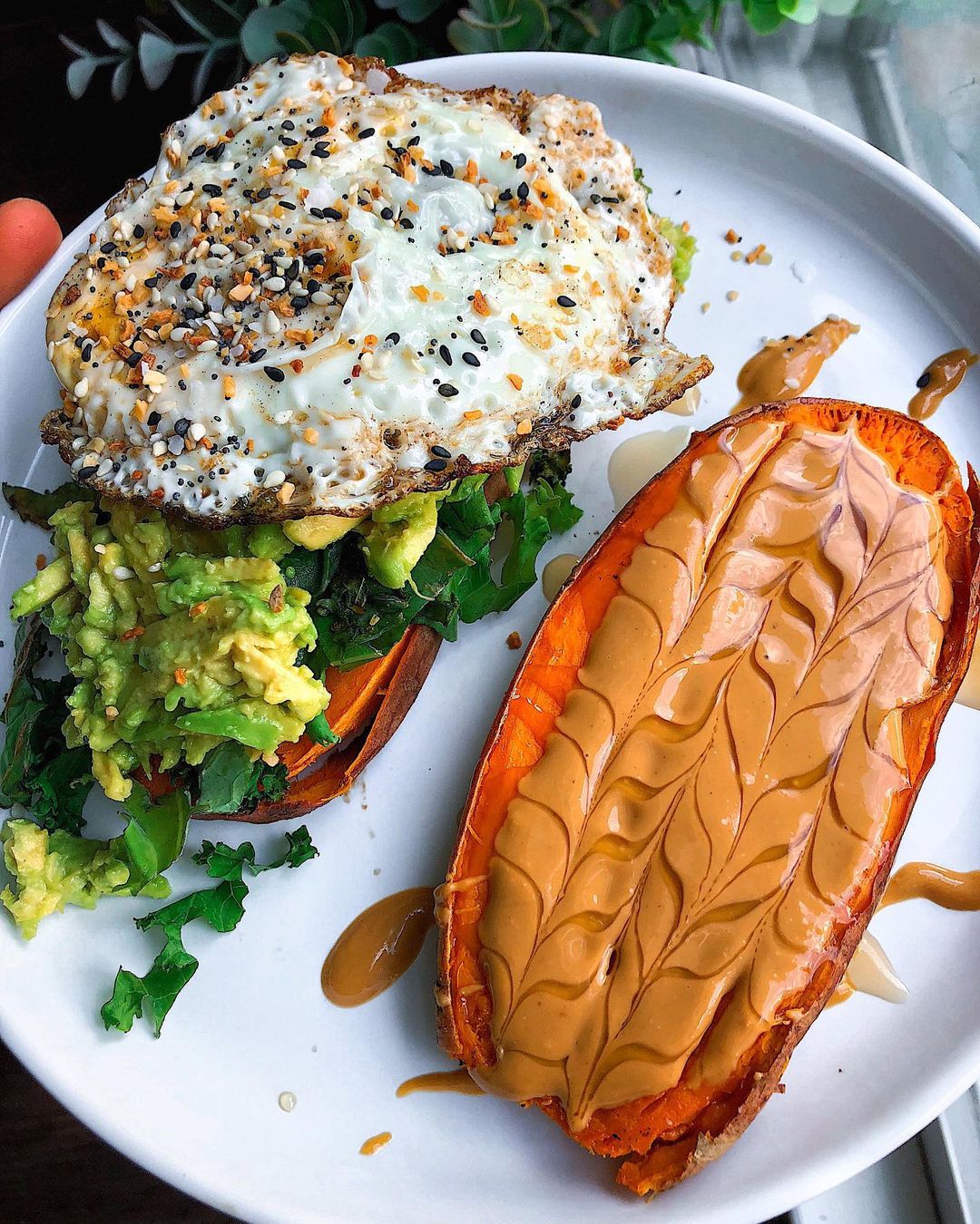 Sweet Potato Toast with Avocado and Honey