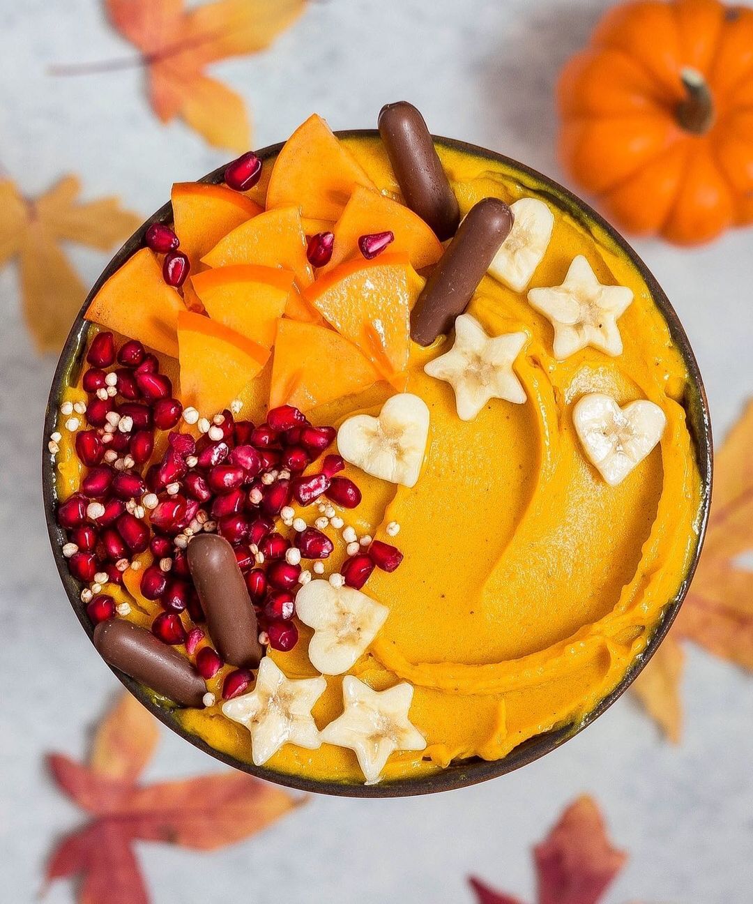 Pumpkin Nicecream with Frozen Bananas