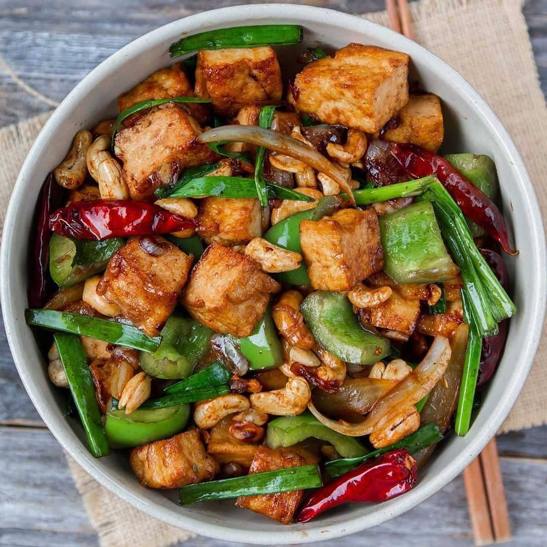 Spicy Cashew Tofu Stir-Fry