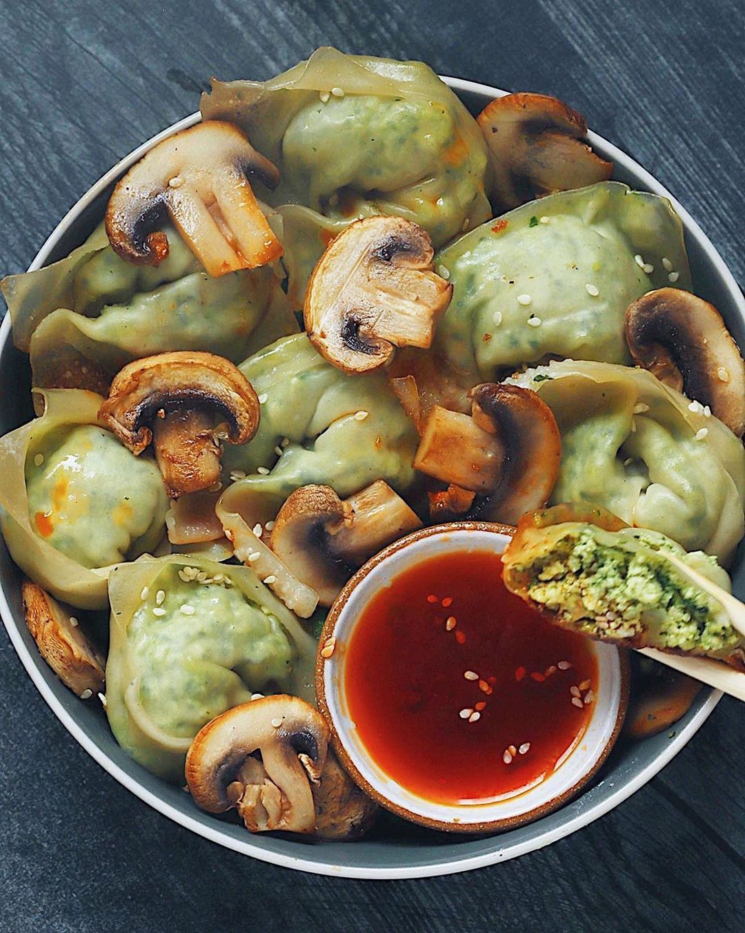 Miso Pesto Potstickers