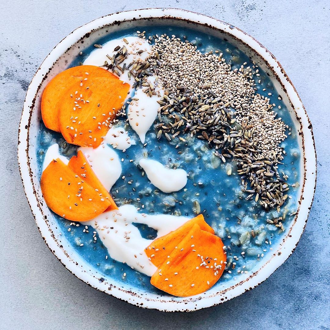 Lavender Blue Spirulina Oats