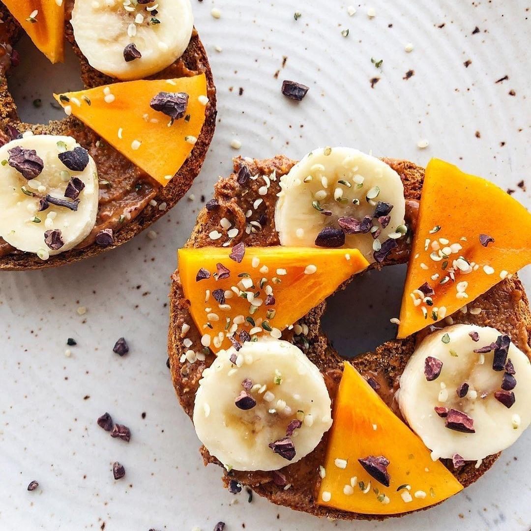 Homemade Vegan Pumpkin Bagels