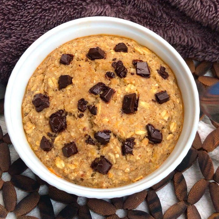 Chocolate Chip Cookie Dough Baked Oats